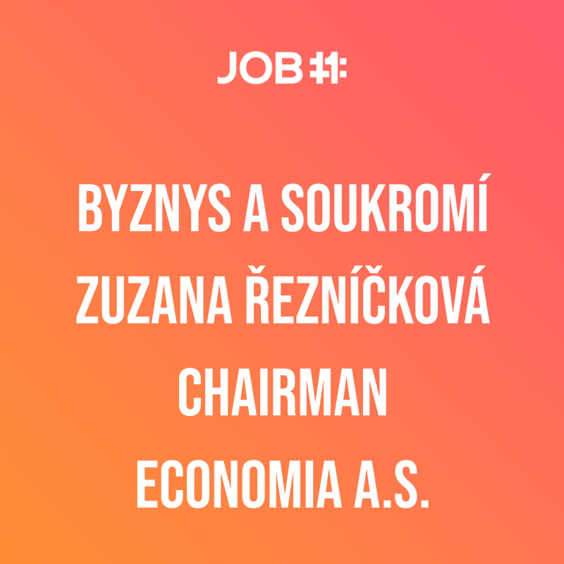 Obrázek epizody #13 Zuzana Řezníčková - Chairman - Economia a.s.