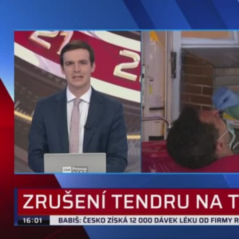 Obrázek epizody Zrušení tenderu na testy (Zdroj- CNN Prima NEWS)