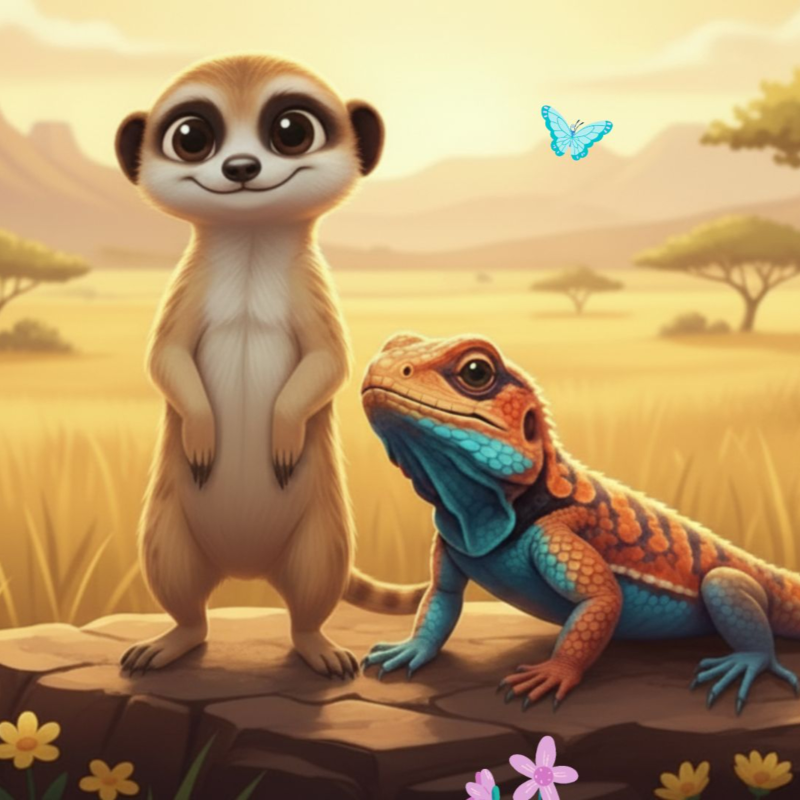 Obrázek epizody AGAMA AGI mezi surikatami (Mindfulness pro děti) 🥰 | Uspávací audiopohádka na přání + relaxace pro děti ⭐️