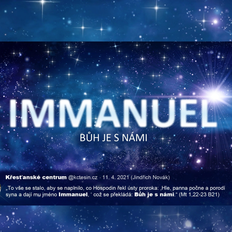 Obrázek epizody Immanuel, Bůh je s námi - Jindřich Novák  (11.4.2021)