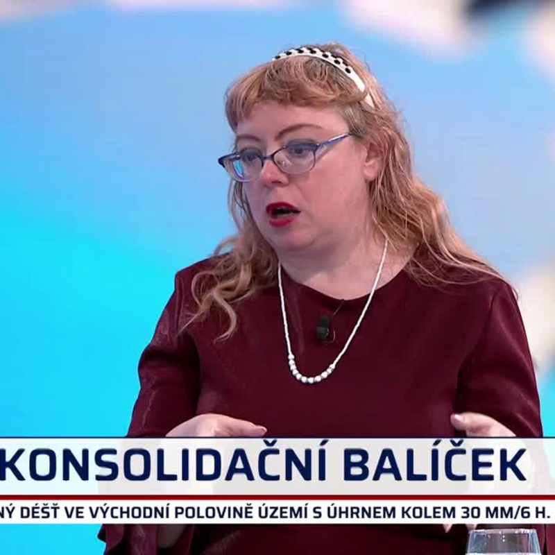 Obrázek epizody K věci 16. 5.: Švihlíková: Vládní balíček dostane Česko do velkých potíží. Nejvíce dopadne na zaměstnance