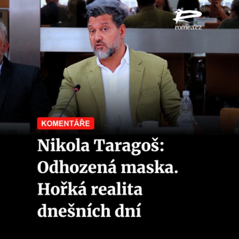 Obrázek epizody Čteme Romea.cz - Nikola Taragoš: Odhozená maska. Hořká realita dnešních dní
