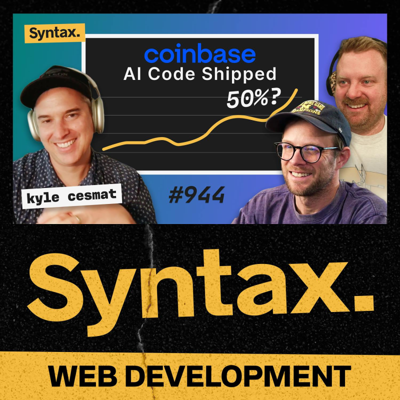 Obrázek epizody 944: Is Coinbase Really Writing Half Their Code With AI?