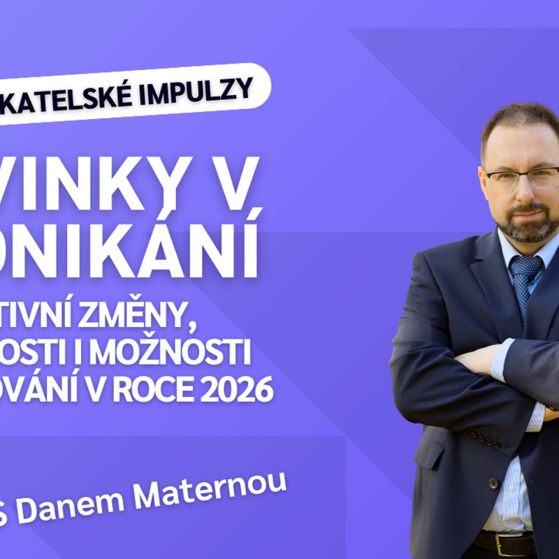 Obrázek epizody Podnikatelské novinky 2026: 0% úvěry, změny v daních a na co si dát pozor v bance