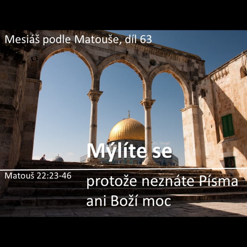 Obrázek epizody Mesiáš podle Matouše 63 - Mýlíte se - Bohuslav Wojnar (20.7.2014)