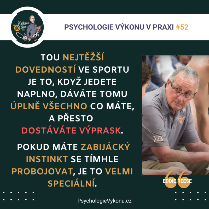 Obrázek epizody #52 NEJLEPŠÍ TRENÉR historie a MOTIVACE - Eddie Reese (Sezóna II., epizoda 24)