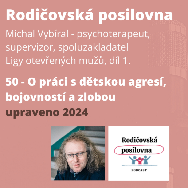 Obrázek epizody 50 - O práci s dětskou agresí, bojovností a zlobou, Michal Vybíral, 1. díl (upraveno 2024)