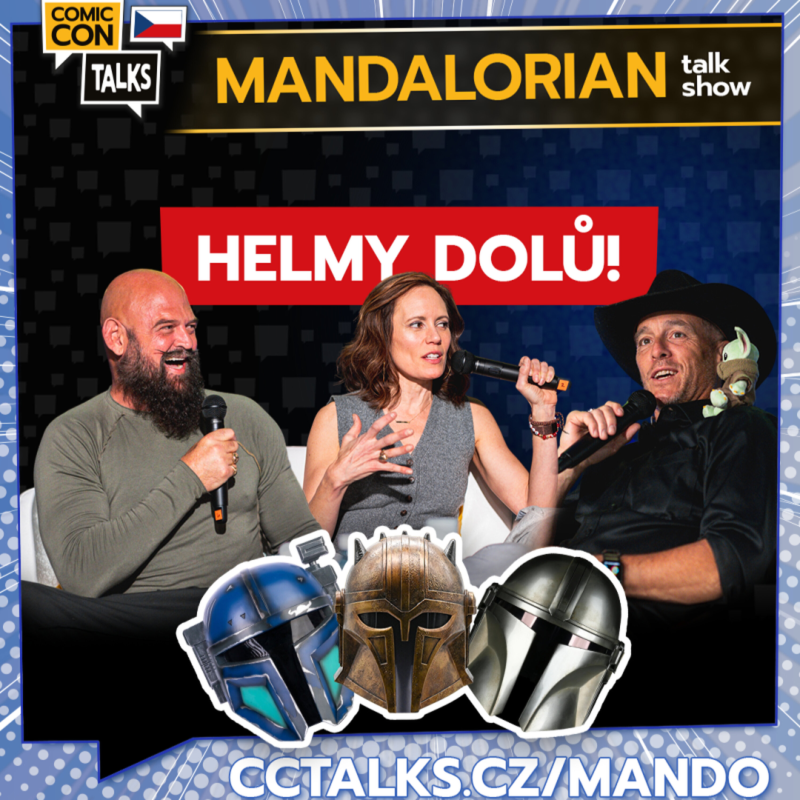 Obrázek epizody Jak hrát s kýblem na hlavě? Mandalorian, Zbrojířka a Pasz: Nečekaně upřímná vtipná talk show z Prahy
