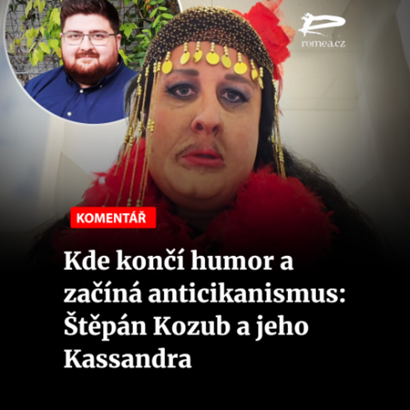Obrázek epizody Čteme Romea.cz - Kde končí humor a začíná anticikanismus: Štěpán Kozub a jeho Kassandra