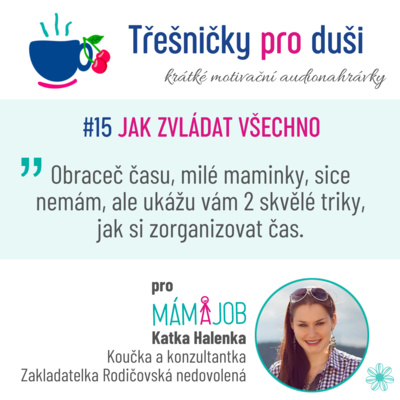 Obrázek epizody #15 JAK ZVLÁDAT VŠECHNO. TIME MANAGEMENT PRO PRACUJÍCÍ MÁMY