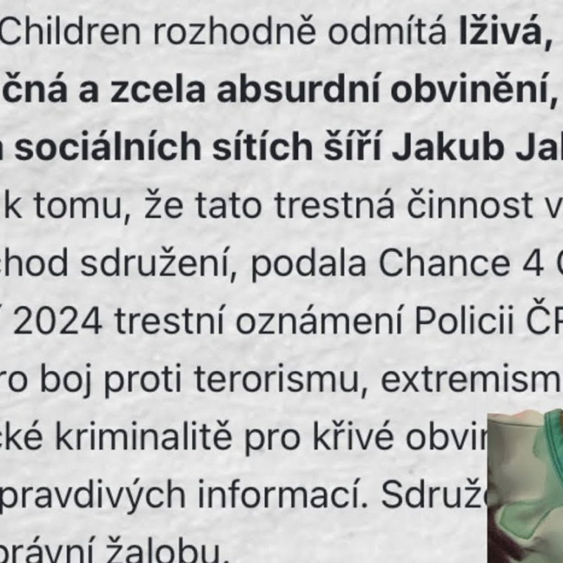 Obrázek epizody C4C na mě podalo trestní oznámení
