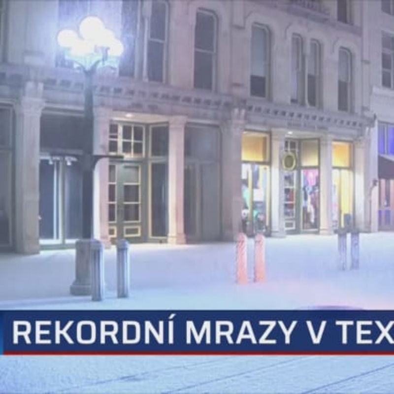 Obrázek epizody Texas přikryl sníh (Zdroj- CNN Prima NEWS)