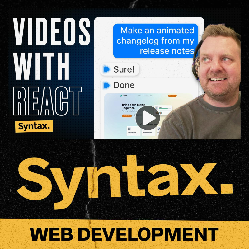 Obrázek epizody 1005: Programatic and Skill based Video Creation with Remotion