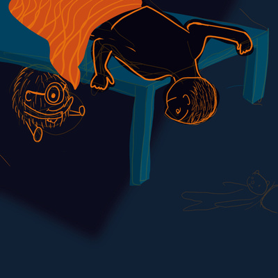 Obrázek epizody O vystrašeném strašidýlku Kosmo + relaxace hřejivé ruce