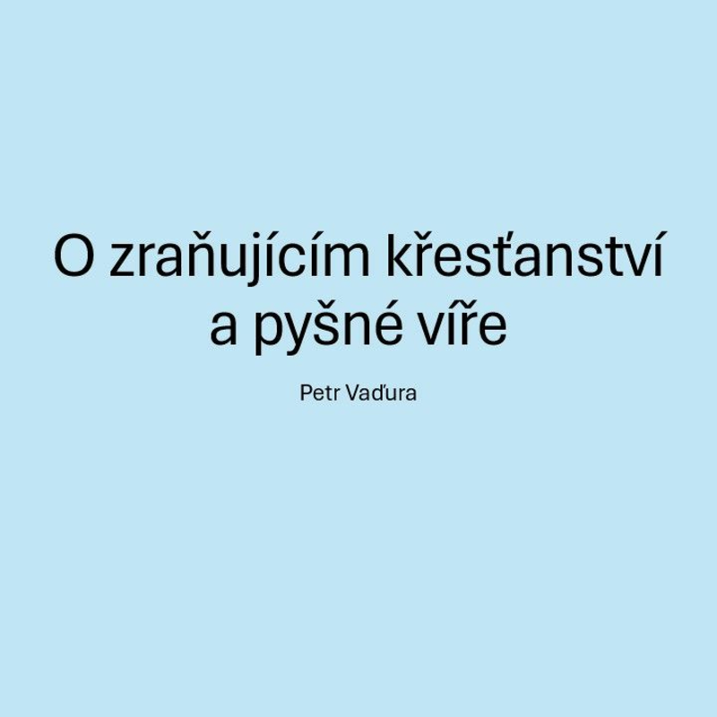 Obrázek epizody O zraňujícím křesťanství a pyšné víře - Petr Vaďura