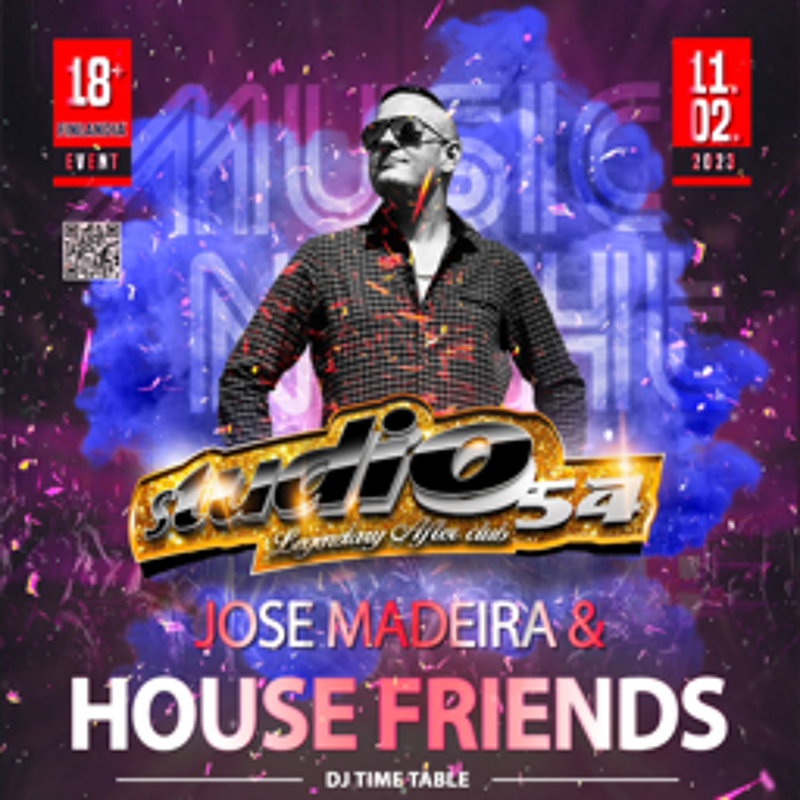 Obrázek epizody Jose Madeira Live @ House Friends, Studio 54 Prague 11-02-2023