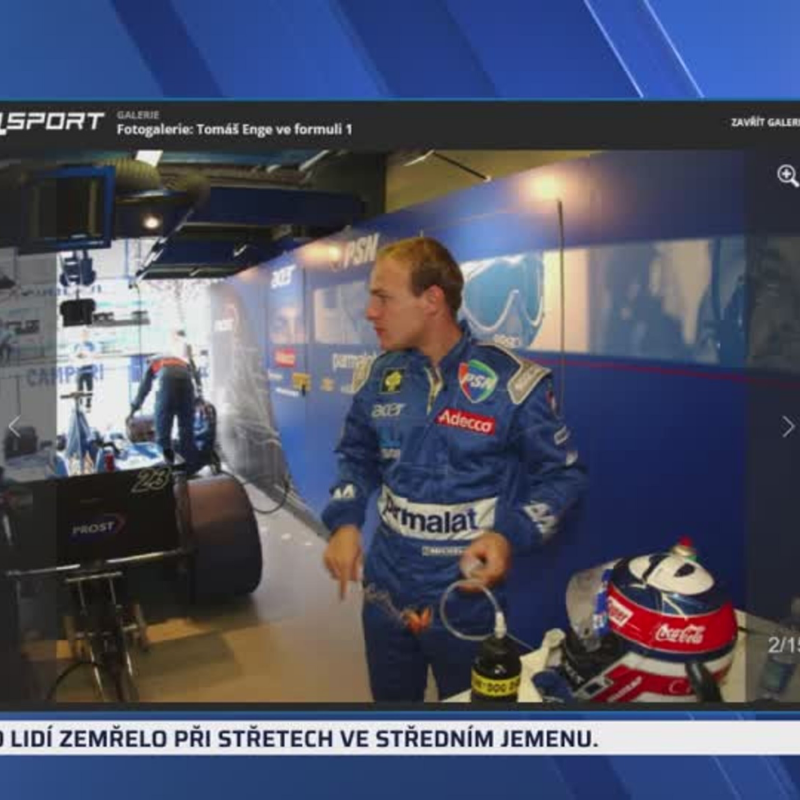 Obrázek epizody 20 let od Engeho debutu v F1 (zdroj: CNN Prima NEWS)