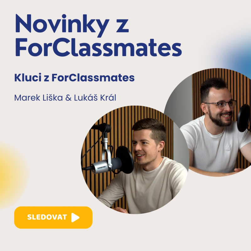 Obrázek epizody #14 Novinky z ForClassmates