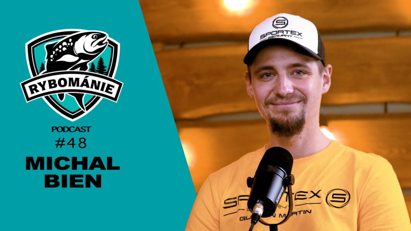 Obrázek epizody ,,Zařval jsem a dom! a z lesa vylezli čtyři migranti" MIchal Bien v podcastu RYBOMÁNIE #48