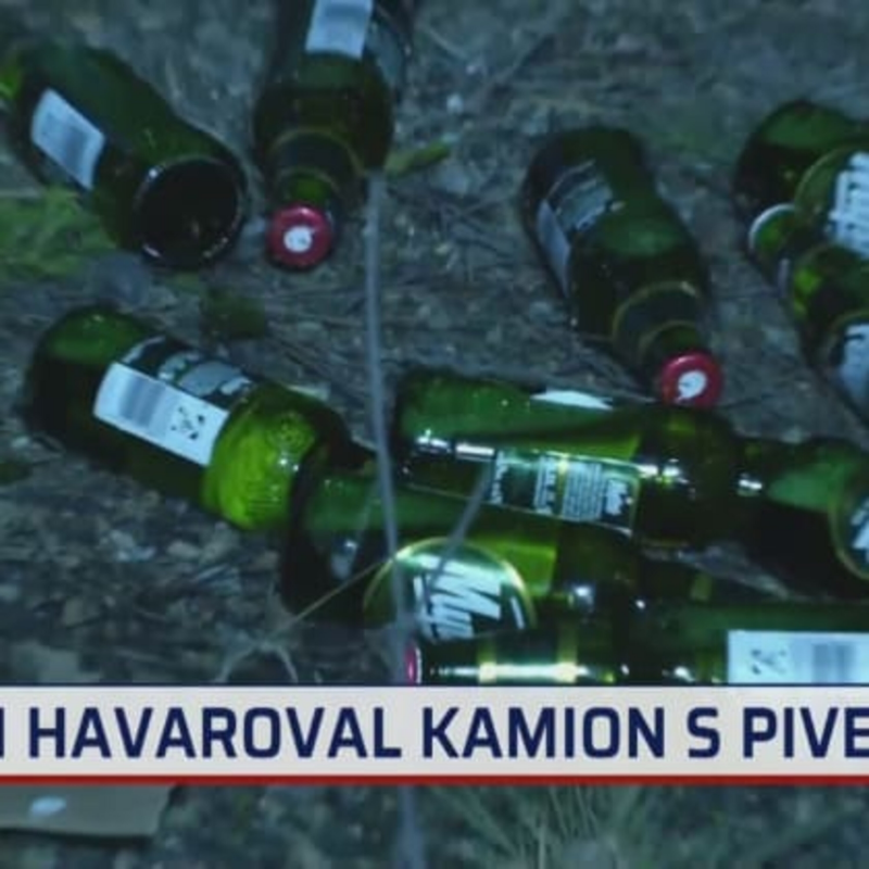 Obrázek epizody Na D1 havaroval kamion s pivem (zdroj: CNN Prima NEWS)