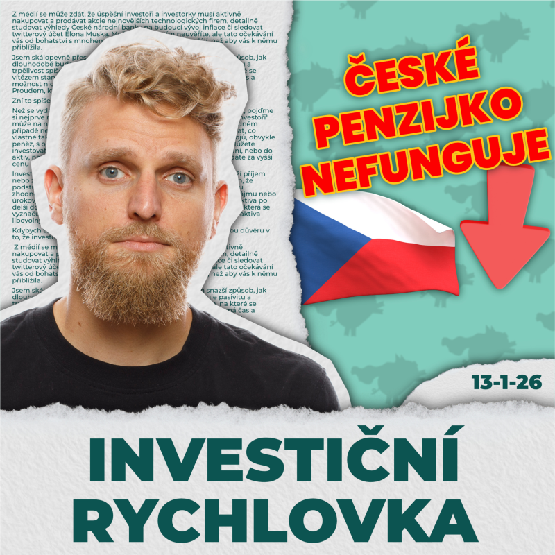 Obrázek epizody V zajetí vysokých poplatků a nízkých výnosů. REALITA ČESKÉHO PENZIJKA 💸 Investiční rychlovka
