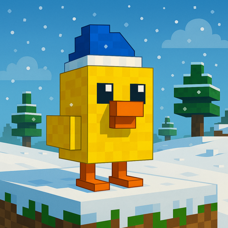 Obrázek epizody BONUS – Kdáček a první mikulášský sníh | Karlíkovy minecraftické pohádky