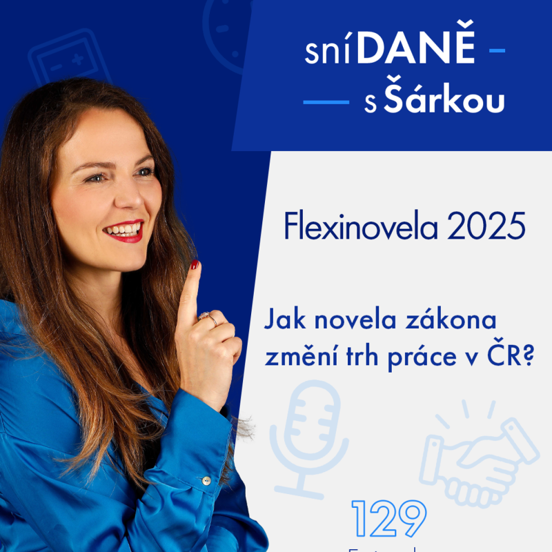 Obrázek epizody 129: Flexinovela 2025: Jak novela zákona změní trh práce v ČR? | Podcast SníDANĚ s Šárkou
