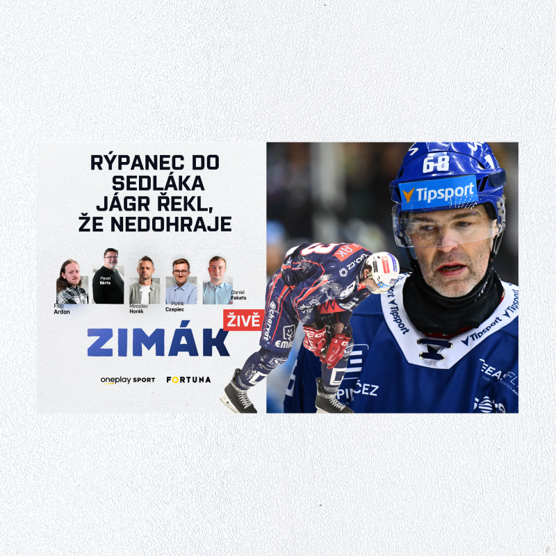 Obrázek epizody Zimák ŽIVĚ | Šílené Kladno, Jágr ani nedohrál. Kontroverzní fauly na hlavu, co s nimi?
