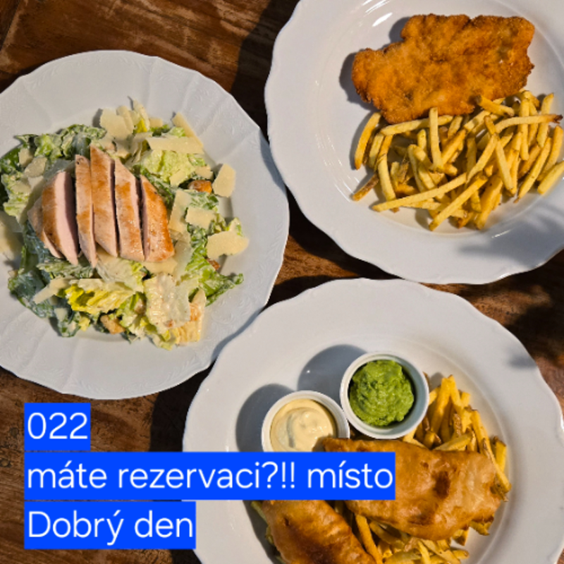 Obrázek epizody 022 máte rezervaci?!! místo Dobrý den