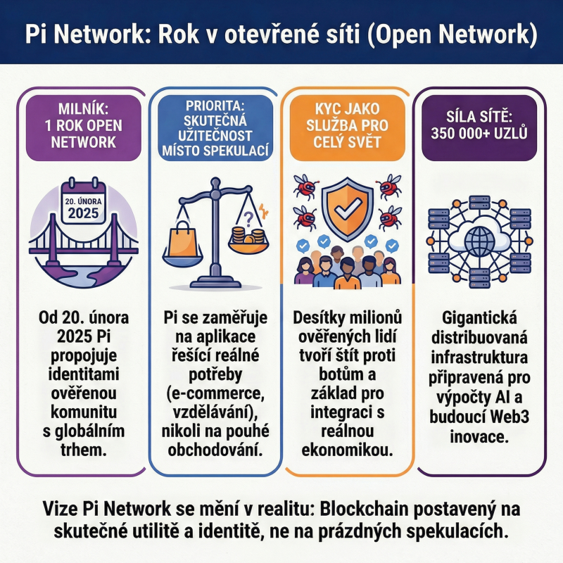 Obrázek epizody Pi Network: První Výročí Otevřené Sítě