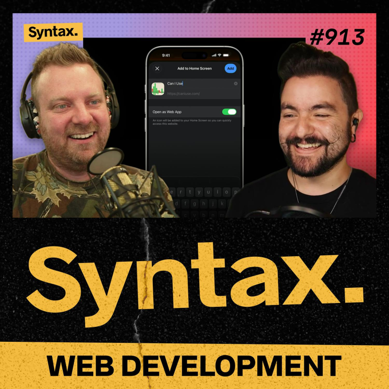 Obrázek epizody 913: NEWS: Remix drops React, Safari 26 CSS + mega fast Vite and TypeSCript