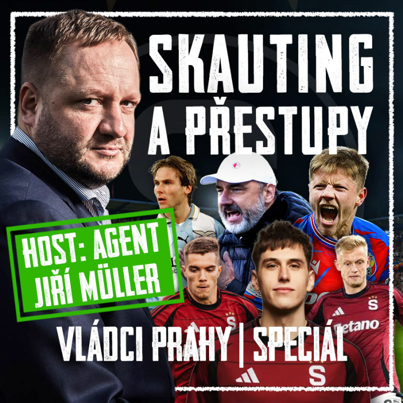 Obrázek epizody VLÁDCI PRAHY #137 SPECIÁL: S agentem Müllerem o přestupech, penězích i Afričanech. Co skauting Sparty?