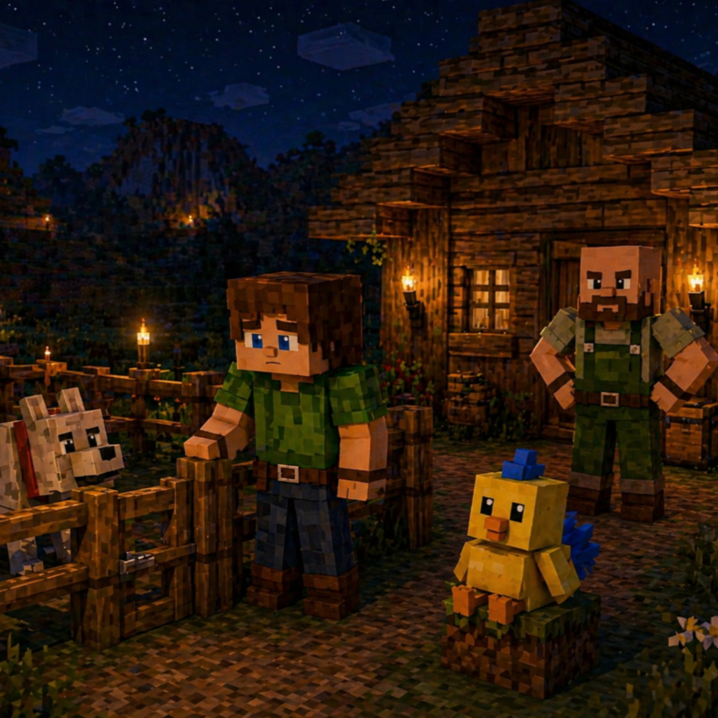 Obrázek epizody Kapitola 64 – Noc, která má být klidná | Karlíkovy minecraftické pohádky (Kniha 2)