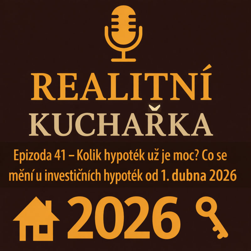 Obrázek epizody 41: Kolik hypoték už je moc? Co se mění u investičních hypoték od 1. dubna 2026