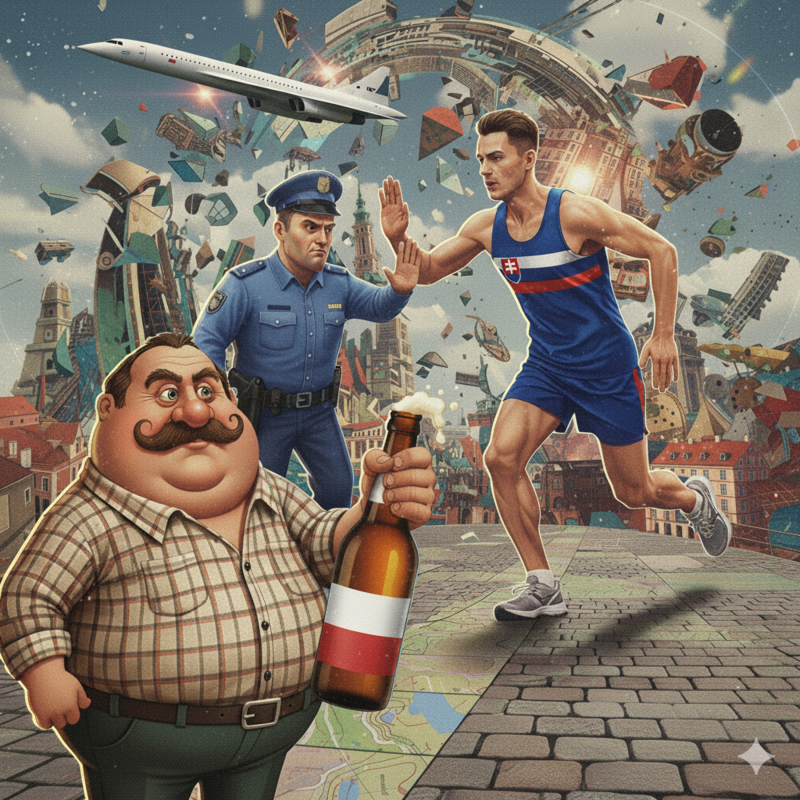 Obrázek epizody #11 Slováci nesmí běhat po chodníku, prohibice ve Varšavě a zaprdění Češi