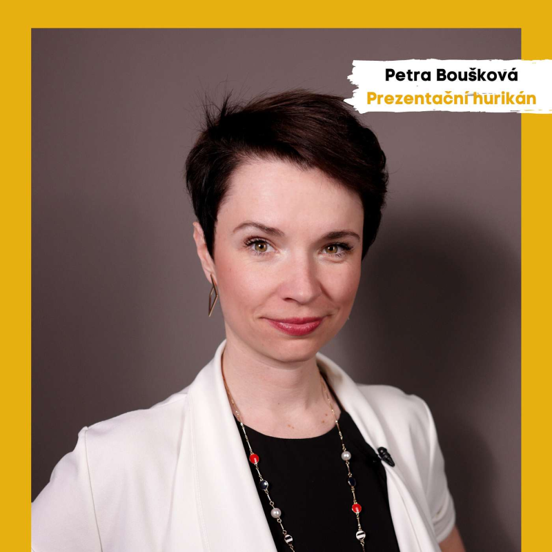 Obrázek epizody #12: Petra Boušková – Prezentační hurikán