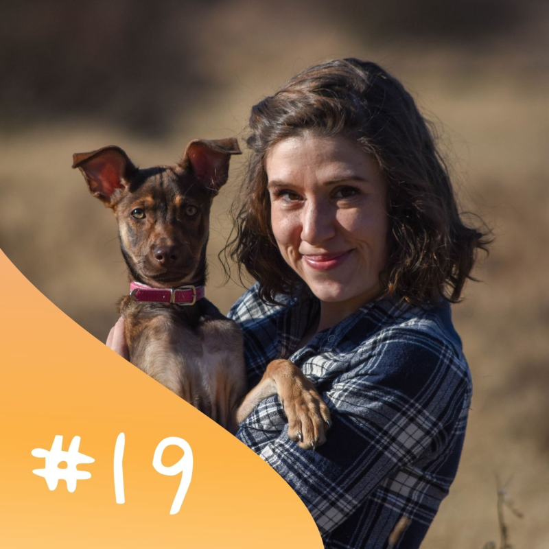 Obrázek epizody #19 Kateřina Kůrková: Trénink klidu u štěňat a seznámení s kočkou