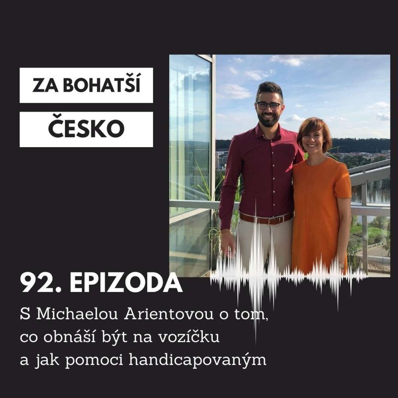 Obrázek epizody #92 S Michaelou Arientovou o tom, co obnáší být na vozíčku a jak pomoci handicapovaným