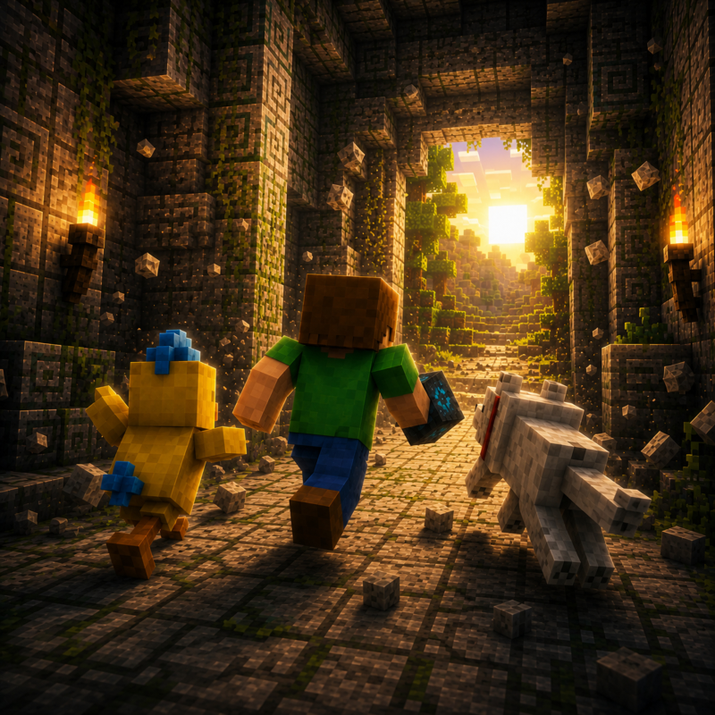 Obrázek epizody Kapitola 83 - Útěk, který někdo viděl | Karlíkovy minecraftické pohádky (Kniha 2)