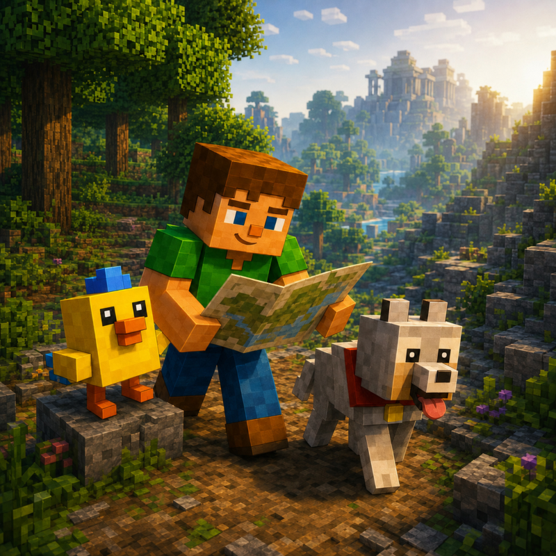 Obrázek epizody Kapitola 70 - Cesta, která vedla dál | Karlíkovy minecraftické pohádky (Kniha 2)