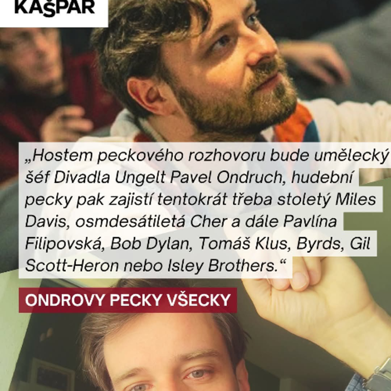 Obrázek epizody 2026-05-27 Ondrovy pecky všecky s um. šéfem Divadla Ungelt Pavlem Ondruchem