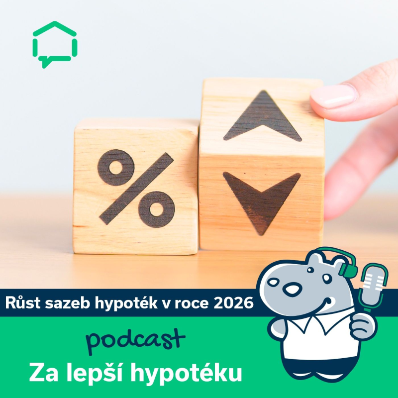 Obrázek epizody 170. Růst sazeb hypoték v roce 2026 - pět možných důvodů, proč hypotéky zdraží