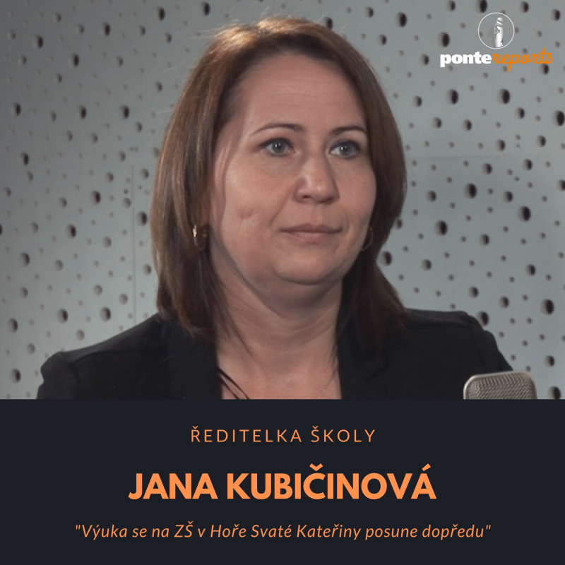 Obrázek epizody Jana Kubičinová - ředitelka školy: Výuka se na ZŠ v Hoře Svaté Kateřiny posune dopředu