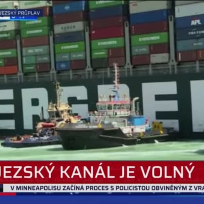 Obrázek epizody Suezský kanál je volný