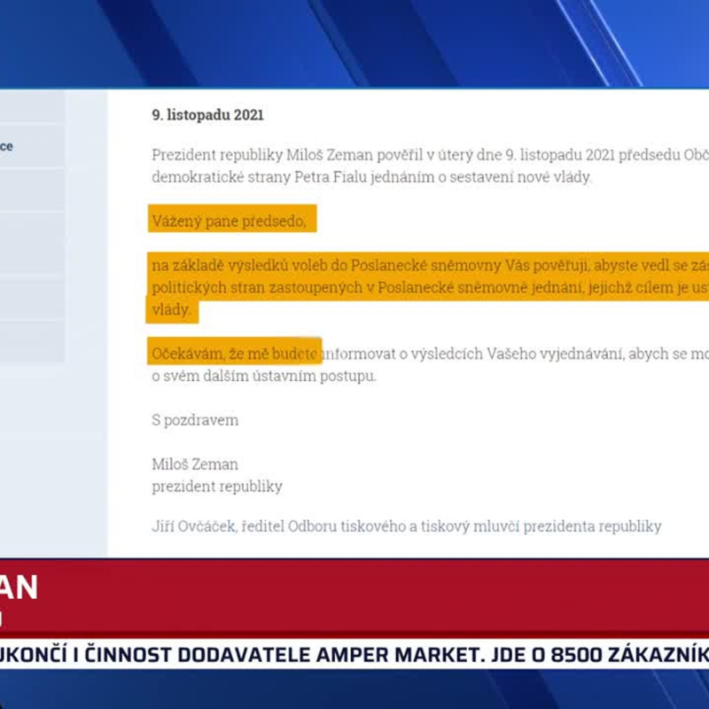 Obrázek epizody Zprávy 9.11.2021 21:00