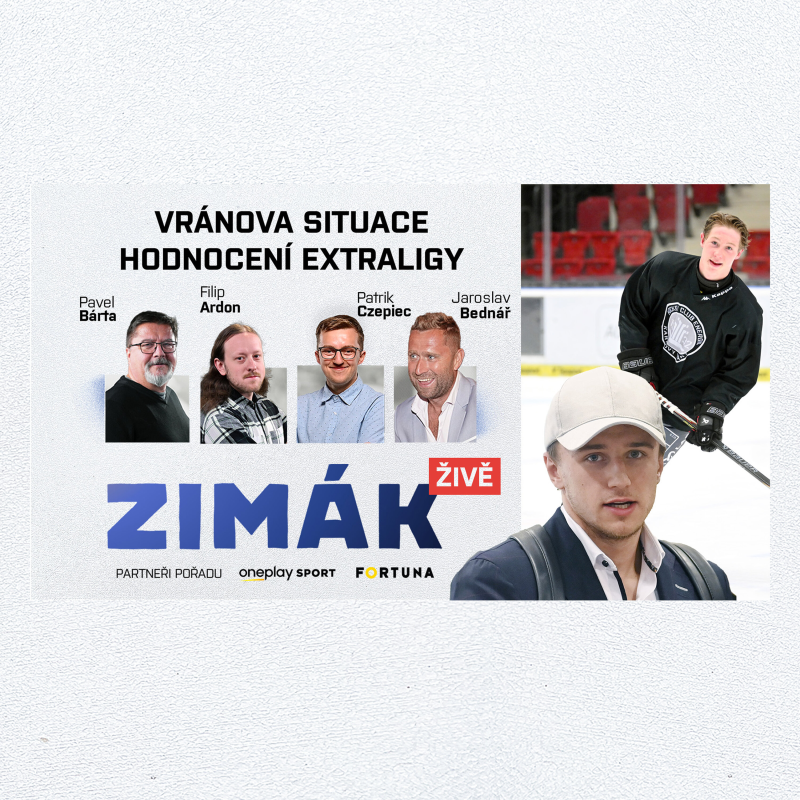 Obrázek epizody Zimák ŽIVĚ | 16letá raketa Tomek, bída Kladna. Co je s Vránou ve Švédsku?