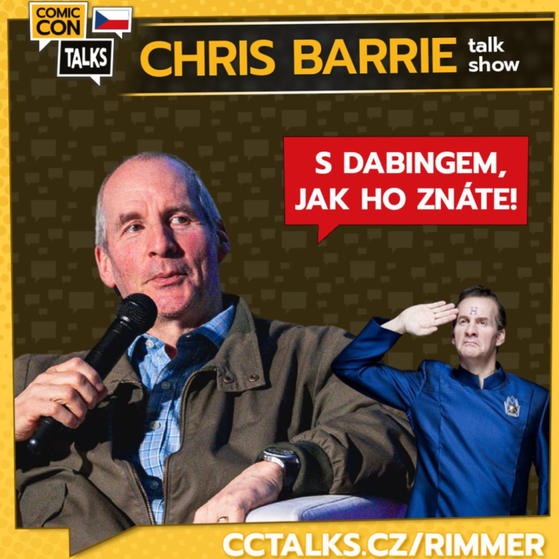 Obrázek epizody Totálně dojatý Rimmer - Chris Barrie: Nezapomenutelná show v Praze! Vtipný rozhovor S DABINGEM
