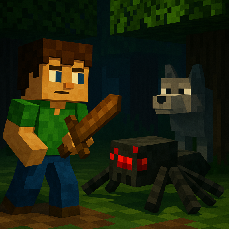 Obrázek epizody Kapitola 24 – Lesní stín | Karlíkovy minecraftické pohádky