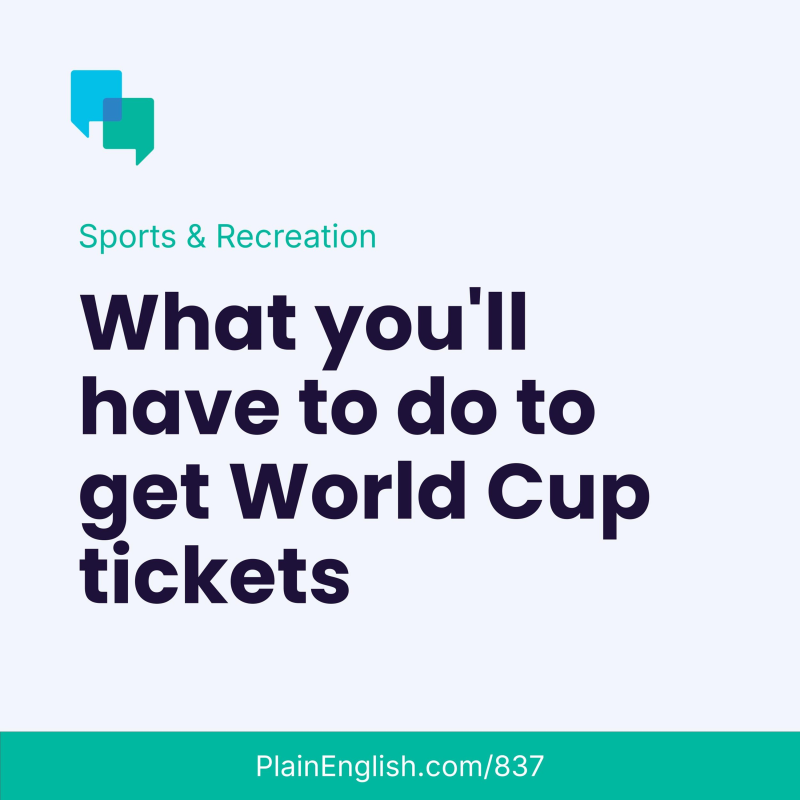 Obrázek epizody World Cup tickets: What fans need to know