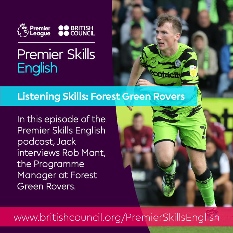 Obrázek epizody Listening Skills: Forest Green Rovers